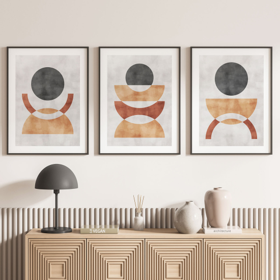 Set Of 3 Posters - Geometric shapes