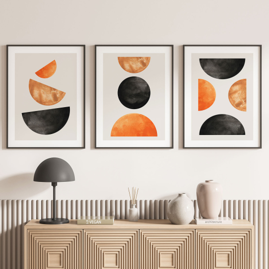 Set Of 3 Posters - Geometric shapes