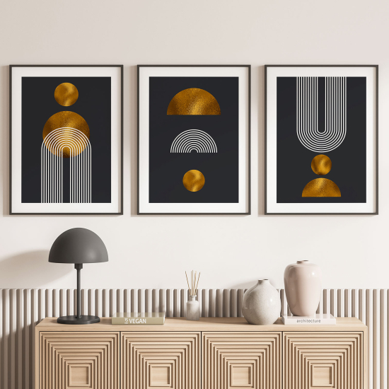 Set Of 3 Posters - Geometric shapes