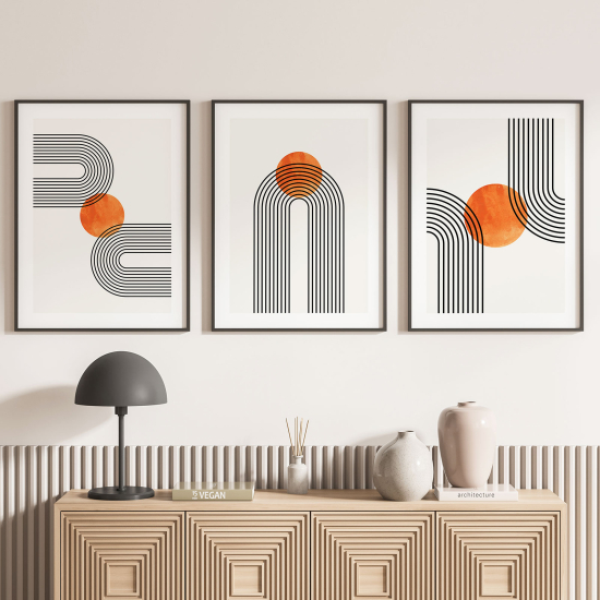 Set Of 3 Posters - Geometric shapes