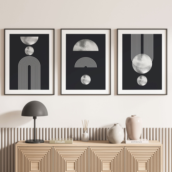 Set Of 3 Posters - Geometric shapes