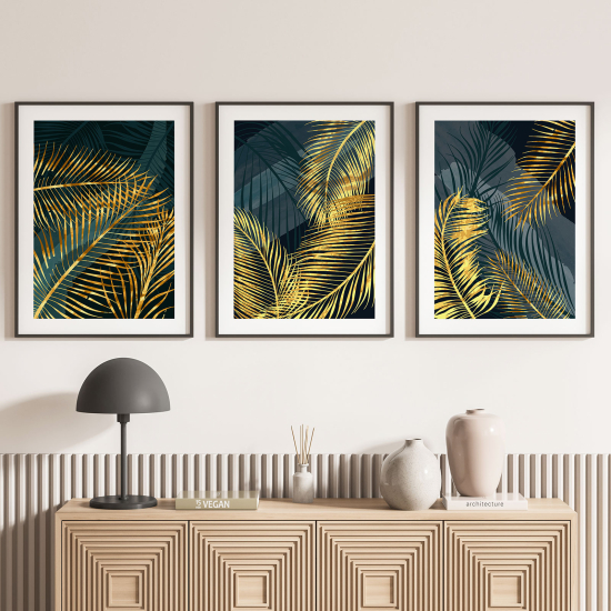 Set Of 3 Posters - Leaves