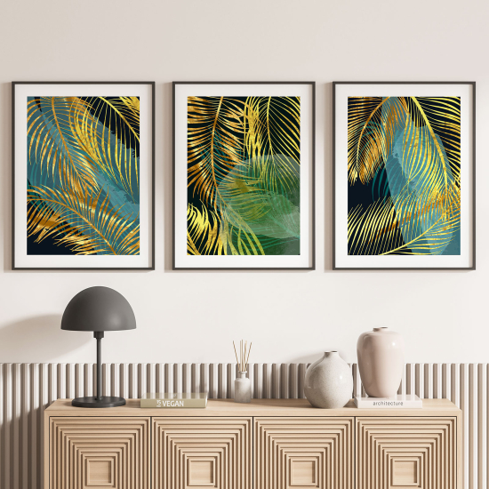 Set Of 3 Posters - Leaves