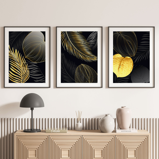 Set Of 3 Posters - Leaves