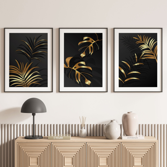 Set Of 3 Posters - Leaves