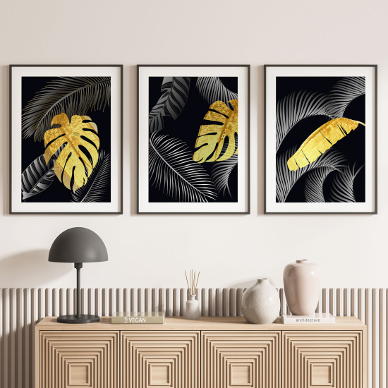 Set Of 3 Posters - Leaves