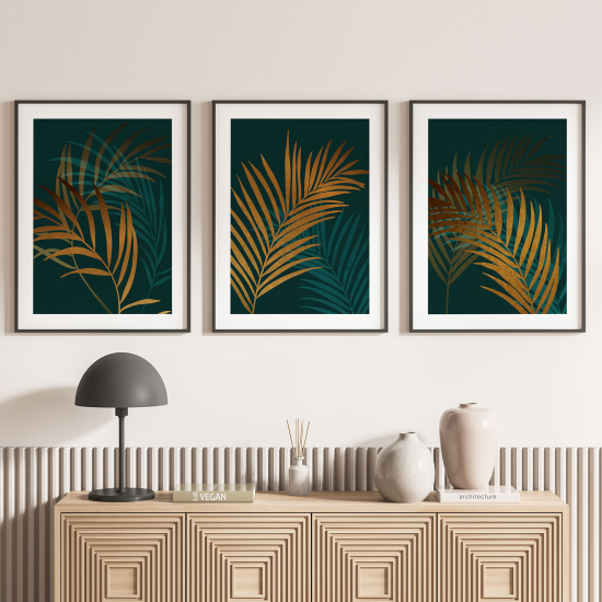 Set Of 3 Posters - Leaves