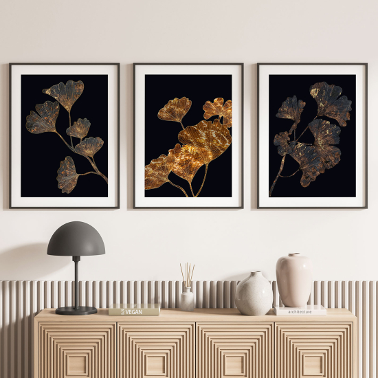 Set Of 3 Posters - Leaves