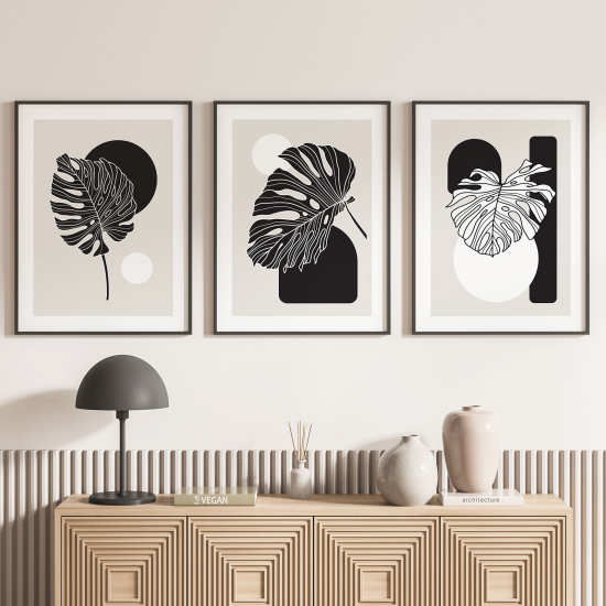 Set Of 3 Posters - Leaves