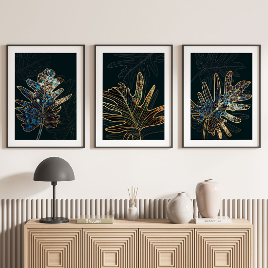 Set Of 3 Posters - Leaves