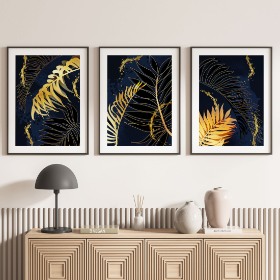 Set Of 3 Posters - Leaves