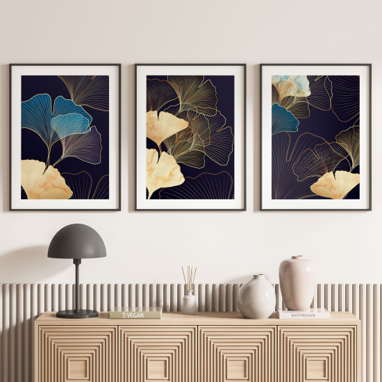 Set Of 3 Posters - Leaves