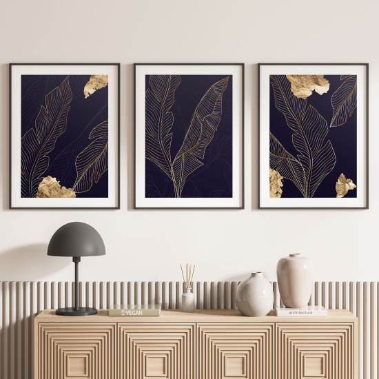 Set Of 3 Posters - Leaves