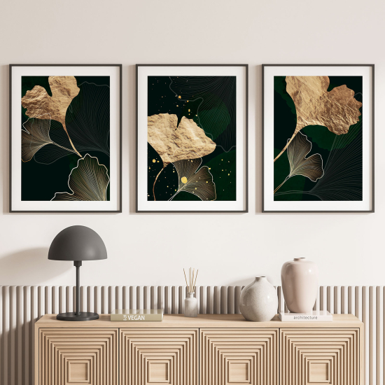 Set Of 3 Posters - Leaves