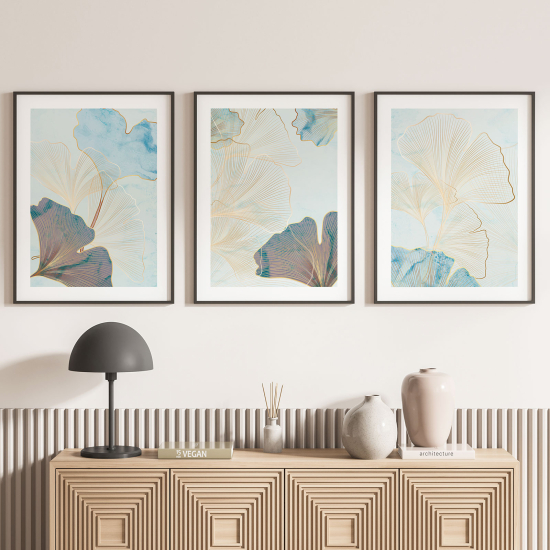 Set Of 3 Posters - Leaves