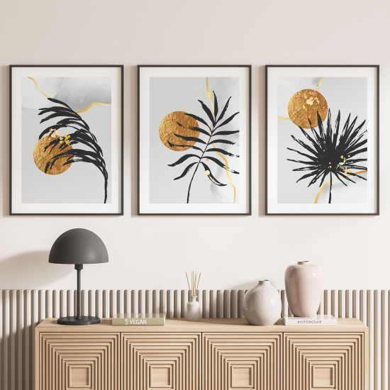 Set Of 3 Posters - Leaves