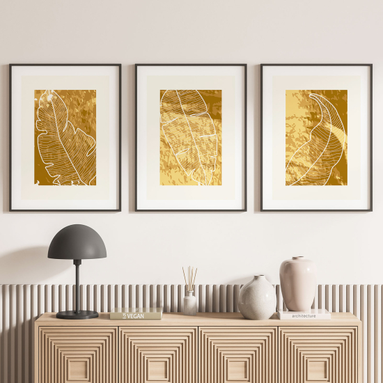 Set Of 3 Posters - Leaves