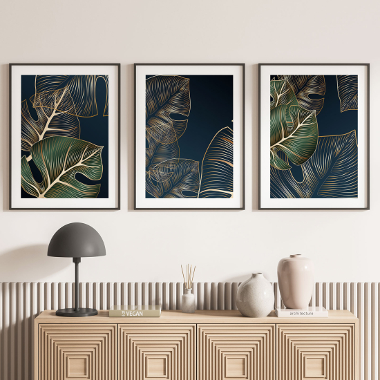 Set Of 3 Posters - Leaves