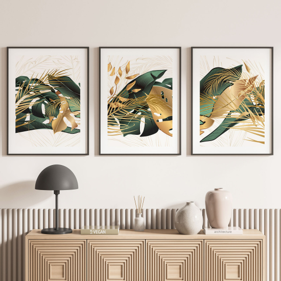 Set Of 3 Posters - Leaves