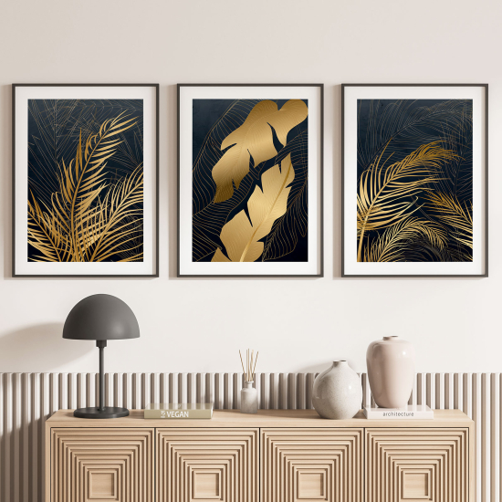 Set Of 3 Posters - Leaves