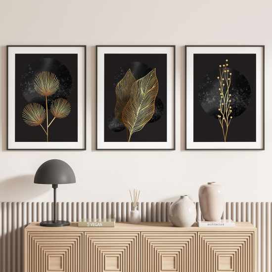 Set Of 3 Posters - Leaves