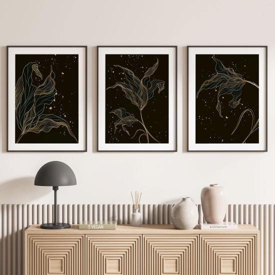 Set Of 3 Posters - Leaves