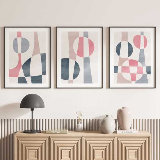 Set Of 3 Posters - Modern