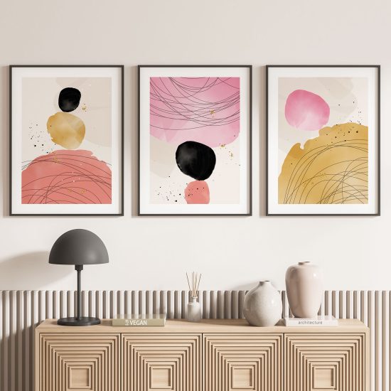 Set Of 3 Posters - Modern