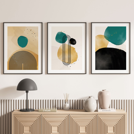 Set Of 3 Posters - Modern