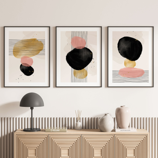 Set Of 3 Posters - Modern