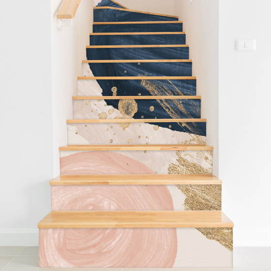 Stair riser stickers - Abstract