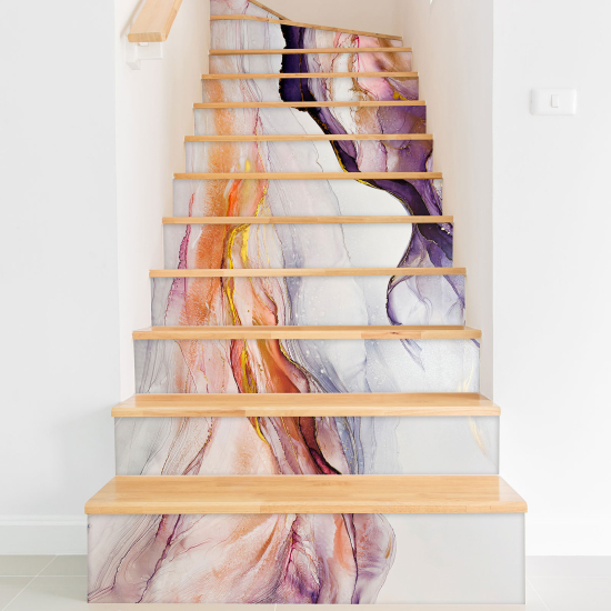 Stair riser stickers - Abstract