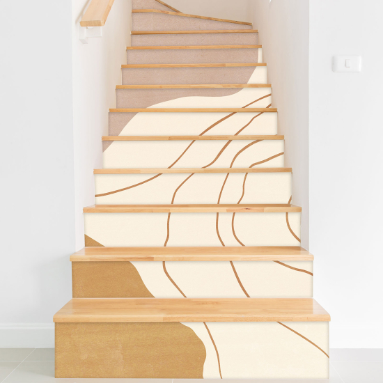 Stair riser stickers - Boho