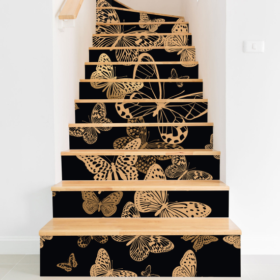 Stair riser stickers - Butterflies