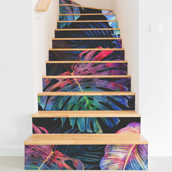 Stair riser stickers - Colored sheets