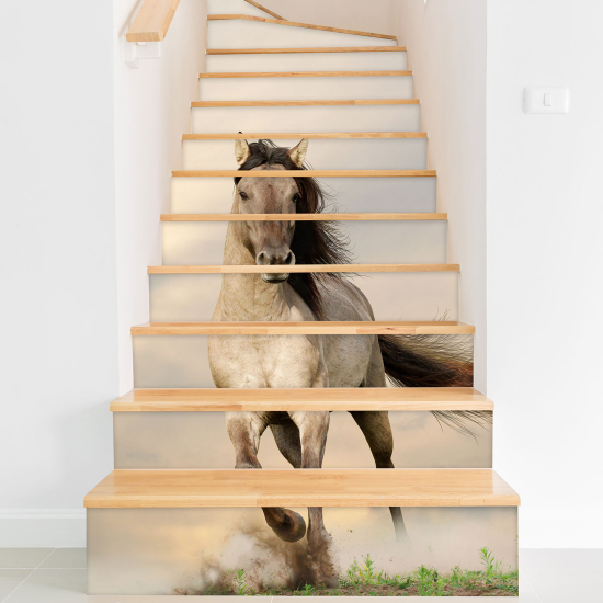 Stair riser stickers - Horse