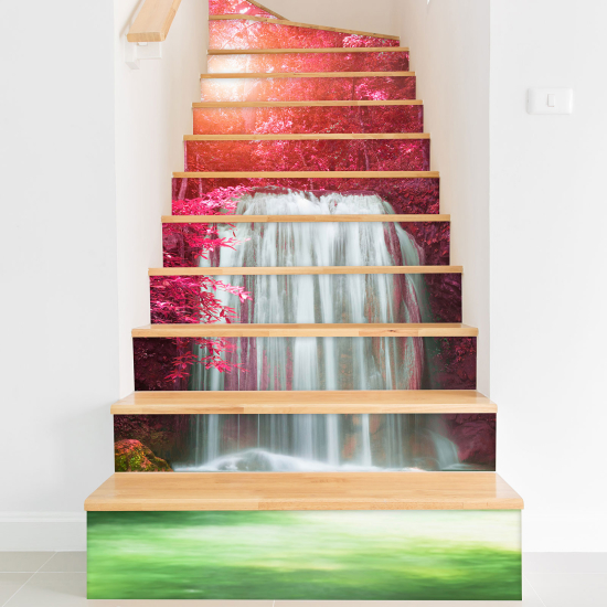 Stair riser stickers - Waterfall