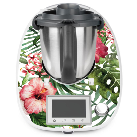 Thermomix Sticker - Decal - TM5 - Tropical flowers