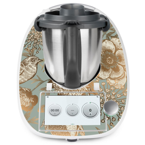 Thermomix Sticker - Decal - TM6 - Bird Flowers