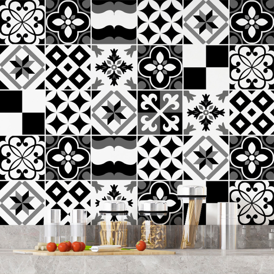 Tiles Stickers - Cement tile pattern