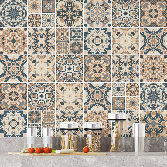 Tiles Stickers - Cement tile pattern