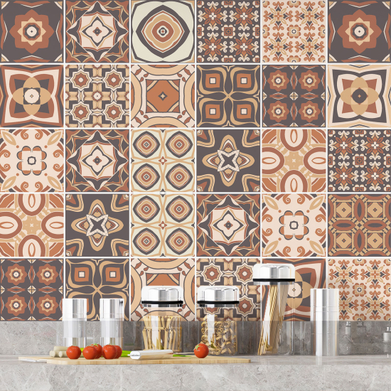 Tiles Stickers - Cement tile pattern