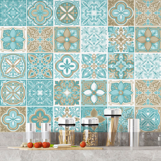 Tiles Stickers - Cement tile pattern