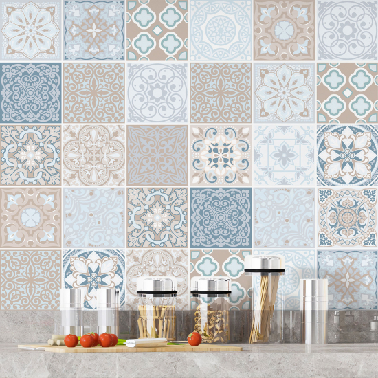 Tiles Stickers - Cement tile pattern