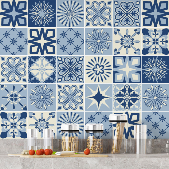 Tiles Stickers - Cement tile pattern