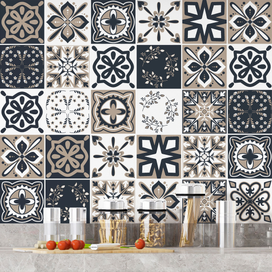 Tiles Stickers - Cement tile pattern