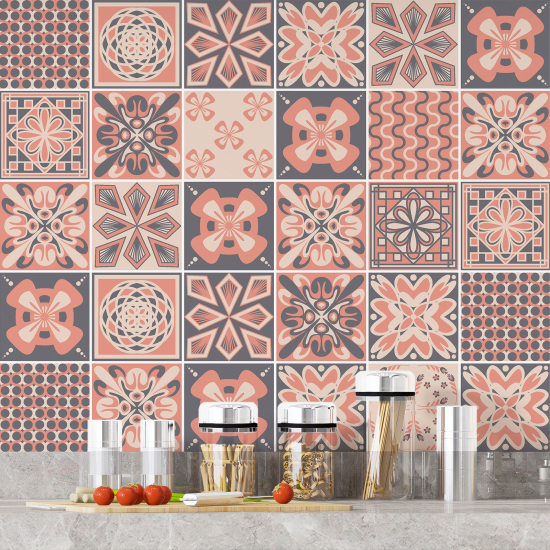 Tiles Stickers - Cement tile pattern