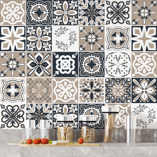 Tiles Stickers - Cement tile pattern