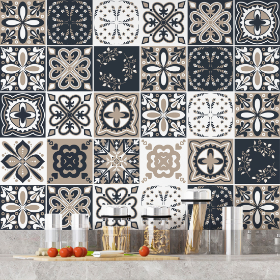 Tiles Stickers - Cement tile pattern