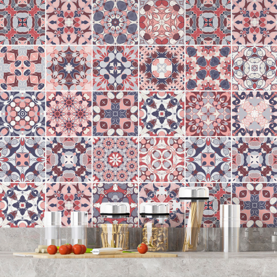 Tiles Stickers - Cement tile pattern